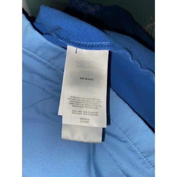 Columbia Sportswear Company size Medium Blue Logo Linnea Zip GUC Jacket Pockets - Picture 9 of 15